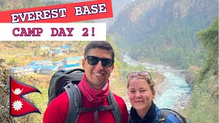 TODAY WAS TOUGH! | Everest Base Camp Trek Day 2 | Phakding To Namche Bazar
