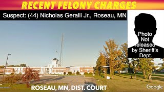 Recent Felony Charges In Roseau County District Court