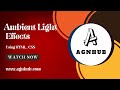 Ambient Light Effects | CSS 3d Glowing Cube Animation Effects | HTML CSS #design #coding #tutorial