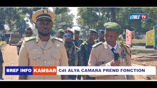 KAMSAR: Cdt ALYA CAMARA PREND FONCTION