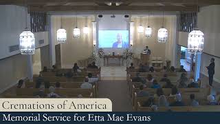 Memorial Service for Etta Mae Evans