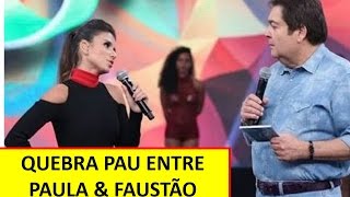 Paula Fernandes se irrita com Faustão e solta palavrão ao vivo