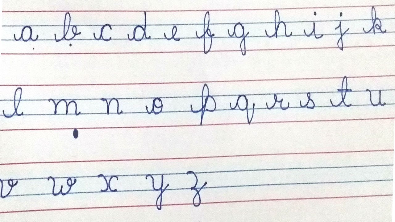 Small Abcd In Cursive Writing Small Abcd In Cursive Writing