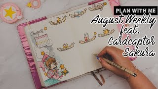 August Weekly Bujo Setup | Cardcaptor Sakura