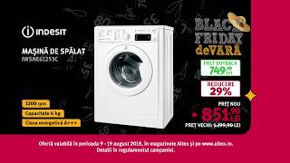 BLACK FRIDAY de VARĂ | Mașina de spălat frontală INDESIT