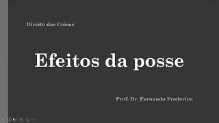 Efeitos da posse