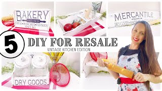 DIY FOR RESALE | THRIFT FLIPS | KITCHEN DIY'S | DIY BREAD BOX | VINTAGE KITCHEN UPCYCLE | THRIFTING
