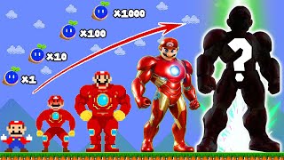 Super Mario Bros. But Every Seeds makes Mario Growing Up Into IRON MAN | Good Mario