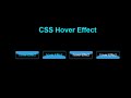 Button Hover Effects || HTML && CSS Tutorial