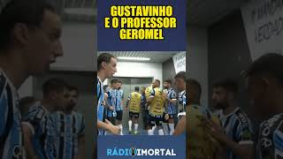 O CAPITÃO GEROMEL INSTRUINDO GUSTAVINHO ANTES DO JOGO #grêmio #futebol #tricolor #shorts