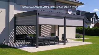 Lamellendach - Pergola SB400 -  FENSTER PL