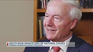 Former Arkansas Governor Asa Hutchinson speaks out on death row inmate passing