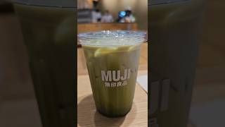 Trying Muji Cafe #shorts #mujicafe #matcha