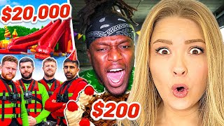 Americans React To SIDEMEN $20,000 vs $200 BIRTHDAY PARTY