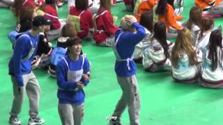 Fancam160118 GOT7 Mark, Jackson,Youngjae reaction to YugBam 's wrestling match