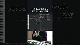 【初心者向け音楽理論】バズりたいならコレ使って！カッコいいドラムパターン5選。