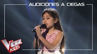 Alison Fernández canta 'Ahora tú' | Audiciones a ciegas | La Voz Kids Antena 3 2019