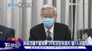 與翁茂鍾不當接觸 26名法官有違失 僅1人送監院｜TVBS新聞