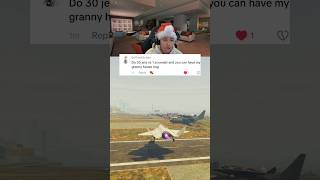 GTA 5 JET CHASE (THIS WAS IMPOSSIBLE) 😂