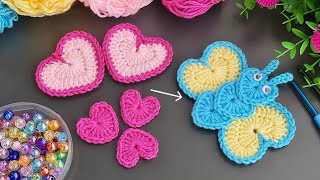 🦋❤🦋 Make MONEY with This SUPER EASY Crochet Mini Butterfly Keychain! 🥰 Sell and give as a gift.