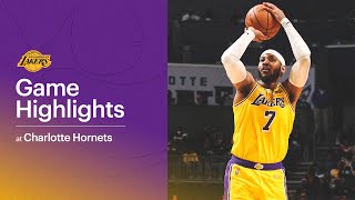 HIGHLIGHTS: Los Angeles Lakers @ Charlotte Hornets
