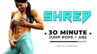 30 Minute Jump Rope Workout + Abs for Weight Loss