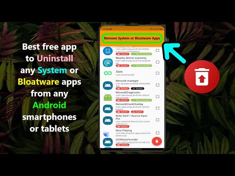 Best free app to Uninstall any System or Bloatware apps from any Android smartphones or tablets.