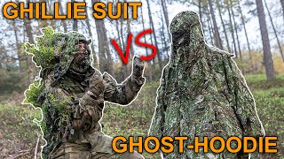 Comparison of Ghillie-Suit and GHOSTHOOD Ghost-Hoodie