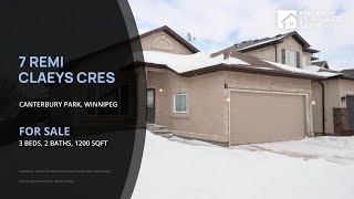 House For Sale | 7 Remi Claeys Cres Canterbury Park, Winnipeg