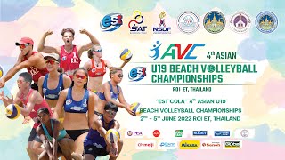 THA 1 - KAZ 1 /MEN/QF/ AVC U19 Beach Volleyball