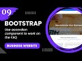 Bootstrap 5 #9 - Use accordion component to work on the FAQ