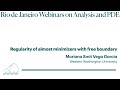 Mariana Smit Vega Garcia - Regularity of almost minimizers with free boundary (Jun 12, 2020)