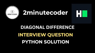 HackerRank - Diagonal Difference - Python Solution