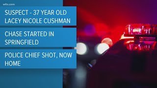 Springfield police chief shot, recovering; suspect arrested