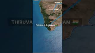 South Indian Capital Cities Aerial distance #flight #aviation #flighttracking Aerial distance