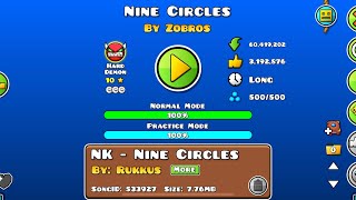 Nine circles 100% mobile new hardest omg