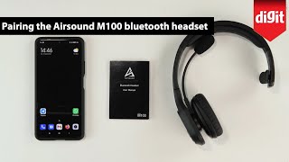 AirSound M100 Bluetooth Wireless Headset - How to Pair