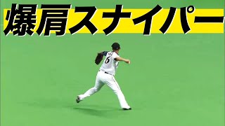 【必殺スナイパー】中田翔がレーザービームの爆肩で仕留めた!!