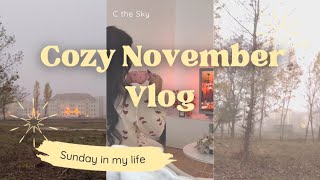 Cozy Sunday Vlog ☁️🛁🍂 spend the day with me baking cookies,going on a Sunday walk,reading & relaxing