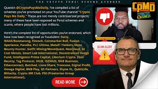 Exposing Crypto Ponzi Promoters: My Response to Quentin Bradford's Defense of GETFIT \u0026 MLM Schemes