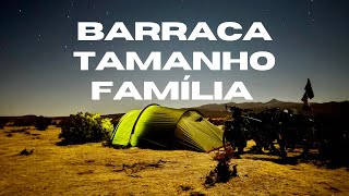 BARRACA TAMANHO FAMÍLIA | High Peak Falcon 4 LW | Ep. Especial |VIAGEM DE BICICLETA EM FAMÍLIA