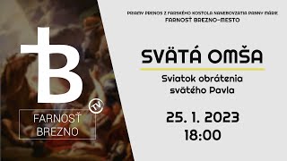 Sviatok obrátenia svätého Pavla │ Svätá omša │ 25. 1. 2023