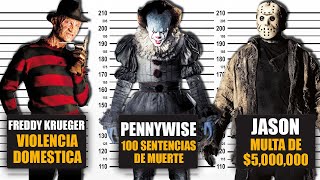 Si Los Villanos de Películas de Terror Fueran MULTADOS Por Sus Crímenes It Pennywise, Freddy Krueger
