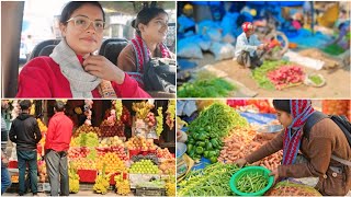 তনুর সাথে সরস্বতী পুজোর হাট বাজার 🍐🍇🥥 // Bengali vlog // saraswati puja // #vlog