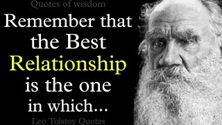 Great Quotes and Sayings by Leo Tolstoy || Wise thoughts, Aphorisms