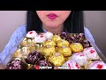 asmr ferrero rocher chocolate platter crispy eating sounds no talking asmr phan