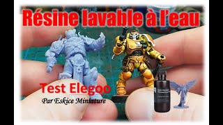 Résine lavable à l'eau - Test Elegoo