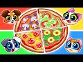 LET'S MAKE PIZZA 🍕 FUN INTERACTIVE GAMES FOR FOODIES 🤤 CHALLENGE 😻 #foodie #pizza