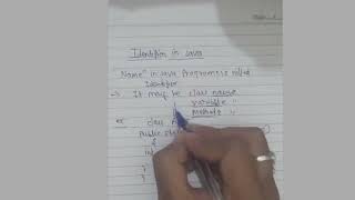Identifier in java#identifier