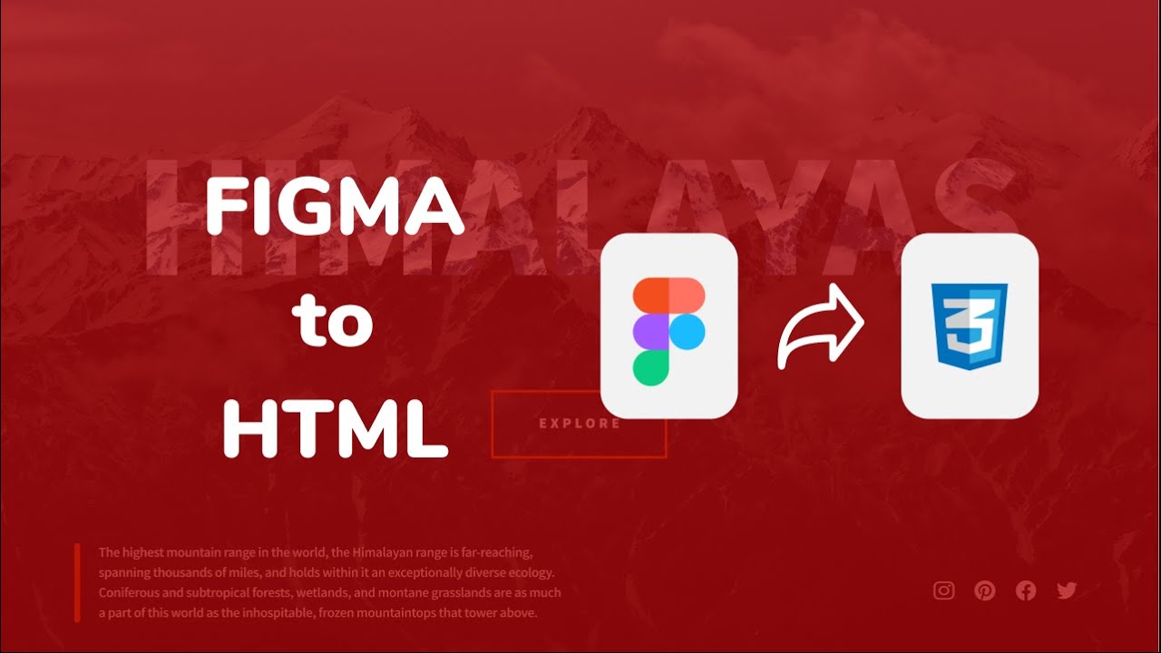 Convert A Figma Design To HTML & CSS - YouTube